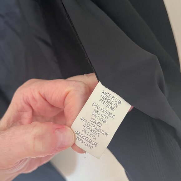 Helmut Lang Black Asymmetrical Blazer- Size 2 (Long In Front, Short In Back) - Picture 5 of 5